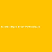 Geschmeidiges Beton-Portemonnaie