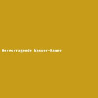 Hervorragende Wasser-Kanne