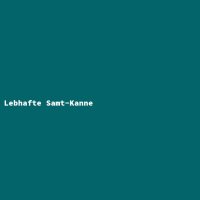 Lebhafte Samt-Kanne