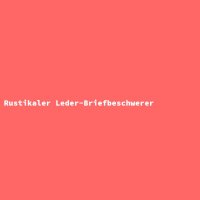 Rustikaler Leder-Briefbeschwerer