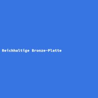 Reichhaltige Bronze-Platte