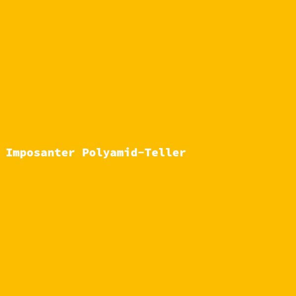 Imposanter Polyamid-Teller