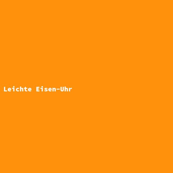 Leichte Eisen-Uhr