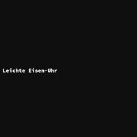 Leichte Eisen-Uhr