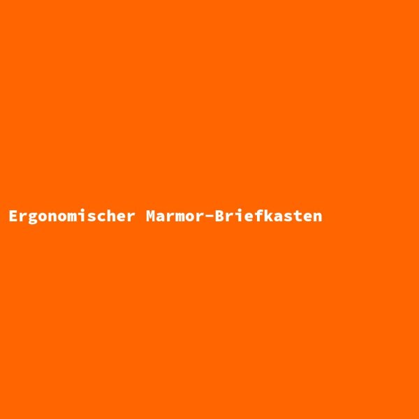 Ergonomischer Marmor-Briefkasten