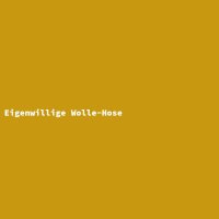 Eigenwillige Wolle-Hose