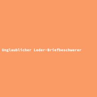Unglaublicher Leder-Briefbeschwerer