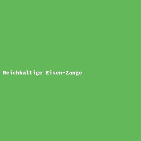 Reichhaltige Eisen-Zange
