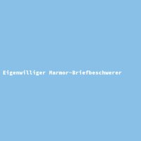 Eigenwilliger Marmor-Briefbeschwerer