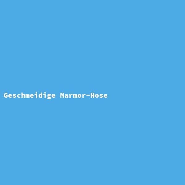 Geschmeidige Marmor-Hose