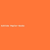 Schicke Papier-Socke